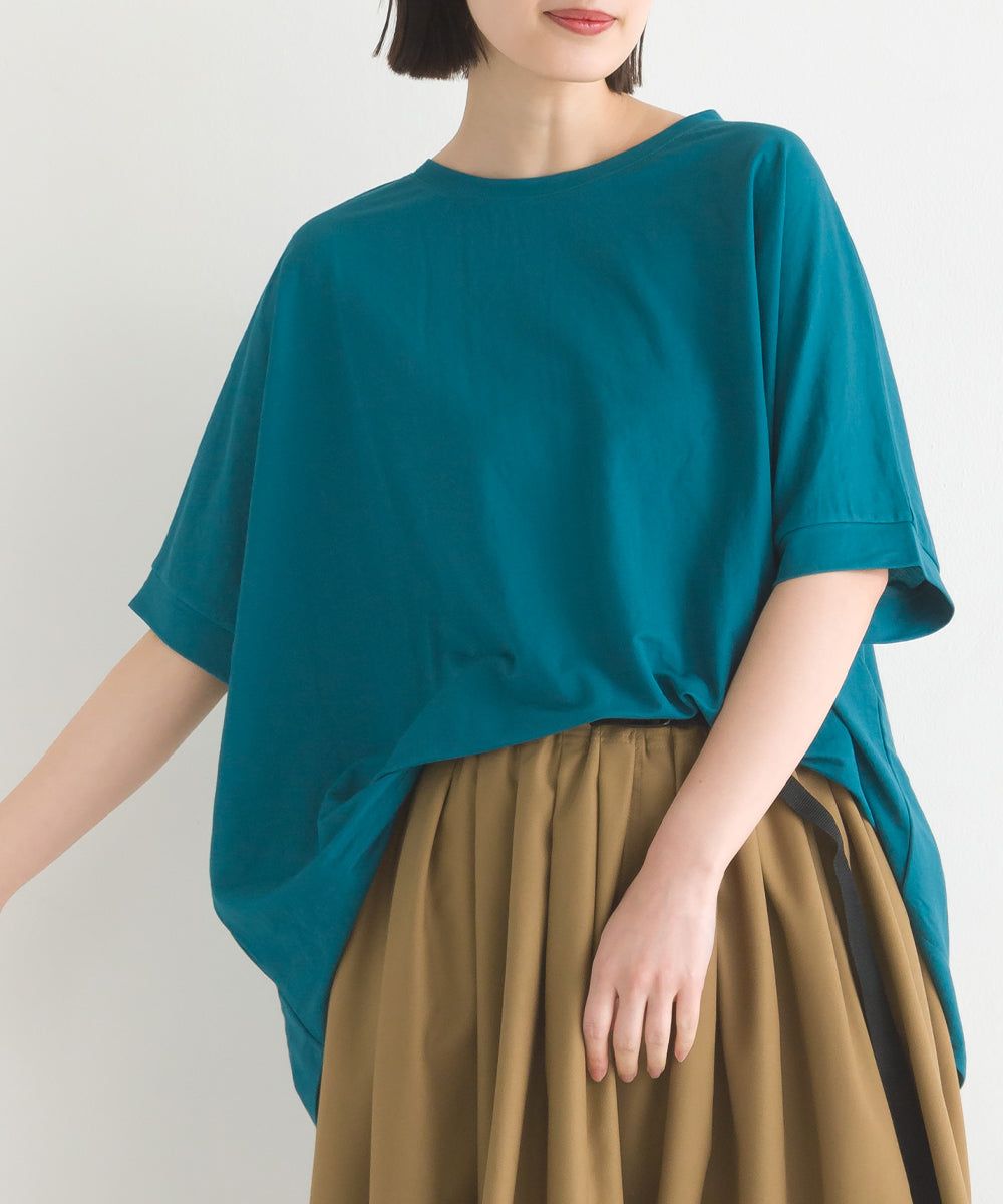 【OMNES】接触冷感レーヨンナイロンBIGシルエットプルオーバー 半袖 Tシャツ【7122-5278】