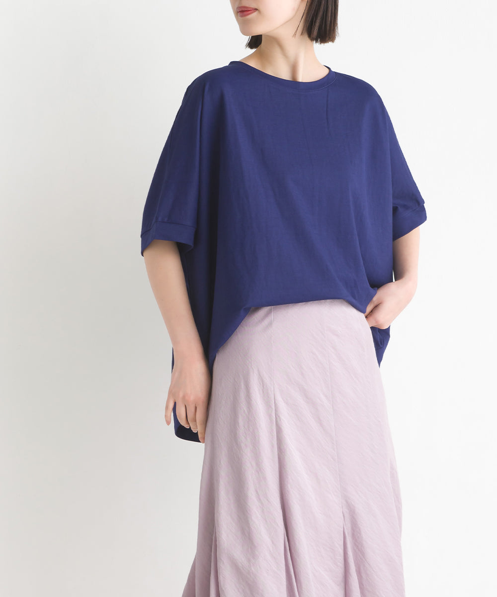 【OMNES】接触冷感レーヨンナイロンBIGシルエットプルオーバー 半袖 Tシャツ【7122-5278】