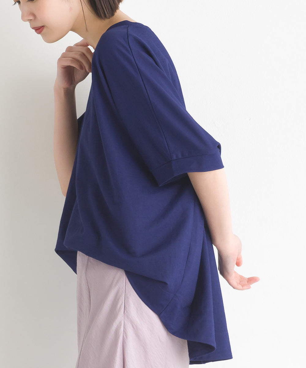 【OMNES】接触冷感レーヨンナイロンBIGシルエットプルオーバー 半袖 Tシャツ【7122-5278】