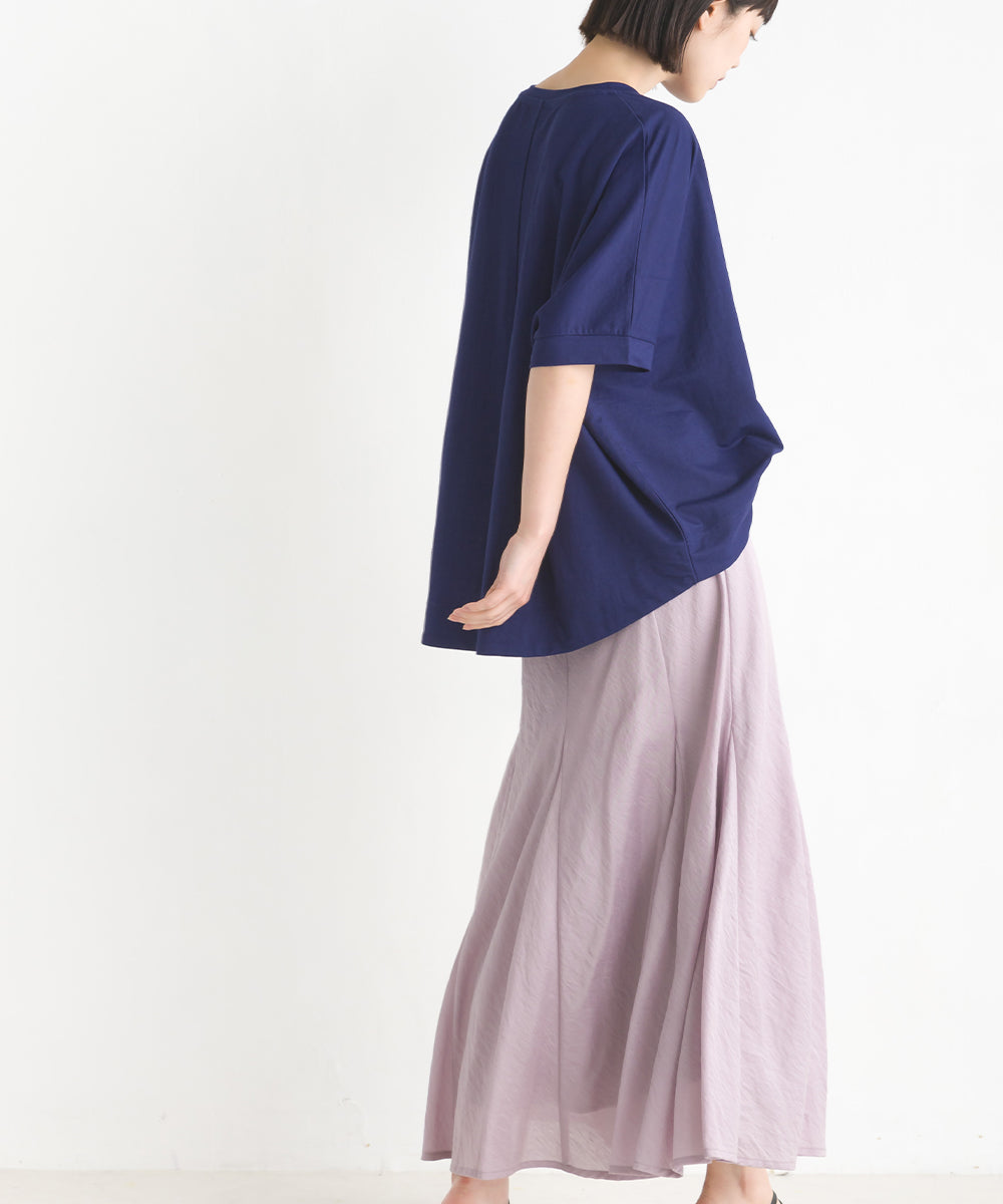 【OMNES】接触冷感レーヨンナイロンBIGシルエットプルオーバー 半袖 Tシャツ【7122-5278】