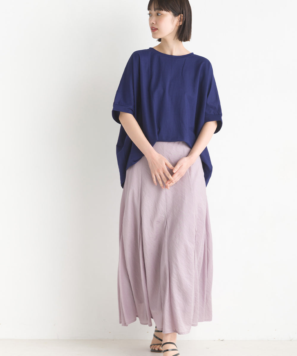 【OMNES】接触冷感レーヨンナイロンBIGシルエットプルオーバー 半袖 Tシャツ【7122-5278】