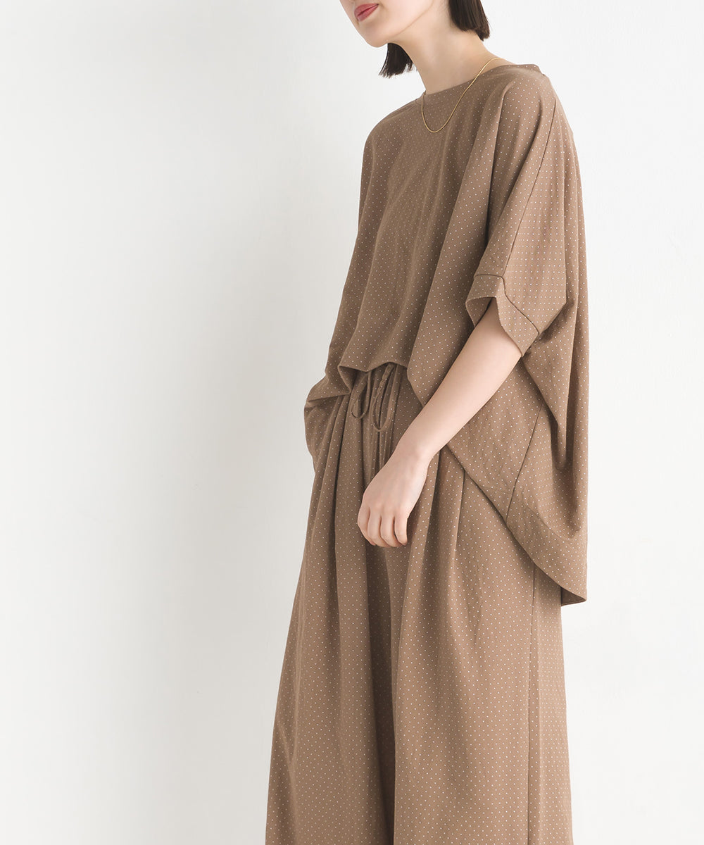 【OMNES】接触冷感レーヨンナイロンBIGシルエットプルオーバー 半袖 Tシャツ【7122-5278】