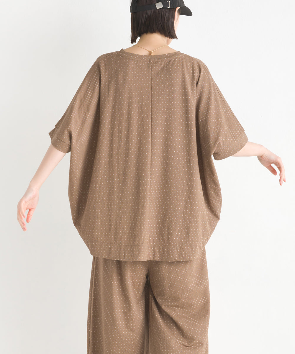 【OMNES】接触冷感レーヨンナイロンBIGシルエットプルオーバー 半袖 Tシャツ【7122-5278】