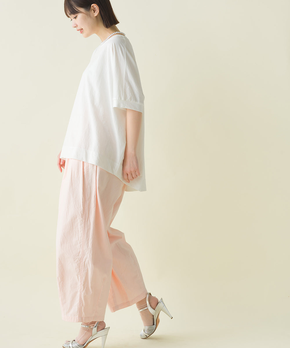 【OMNES】接触冷感レーヨンナイロンBIGシルエットプルオーバー 半袖 Tシャツ【7122-5278】