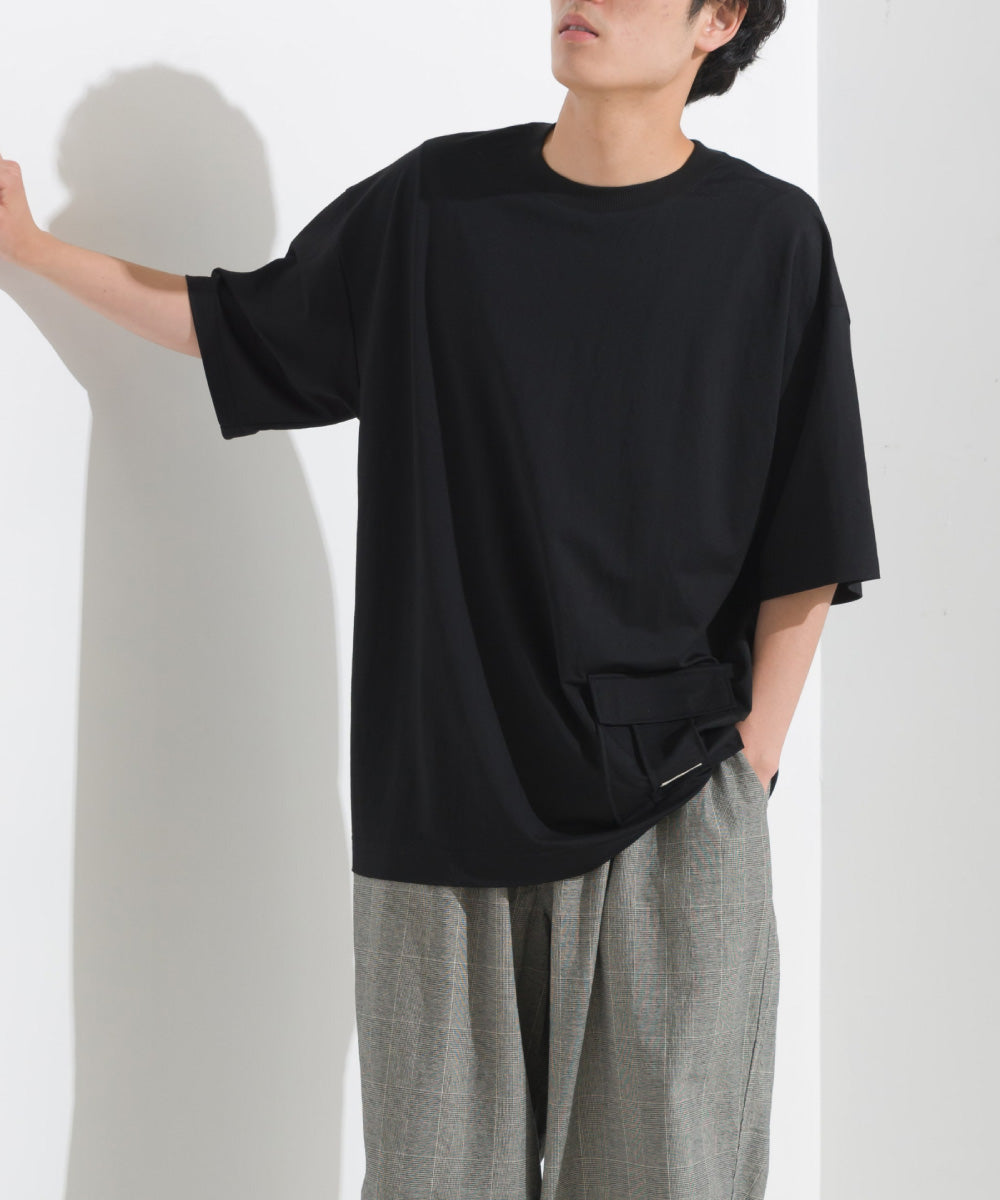 【OMNES】メンズ 接触冷感レーヨンナイロンサイドポケットTシャツ【7122-5280】