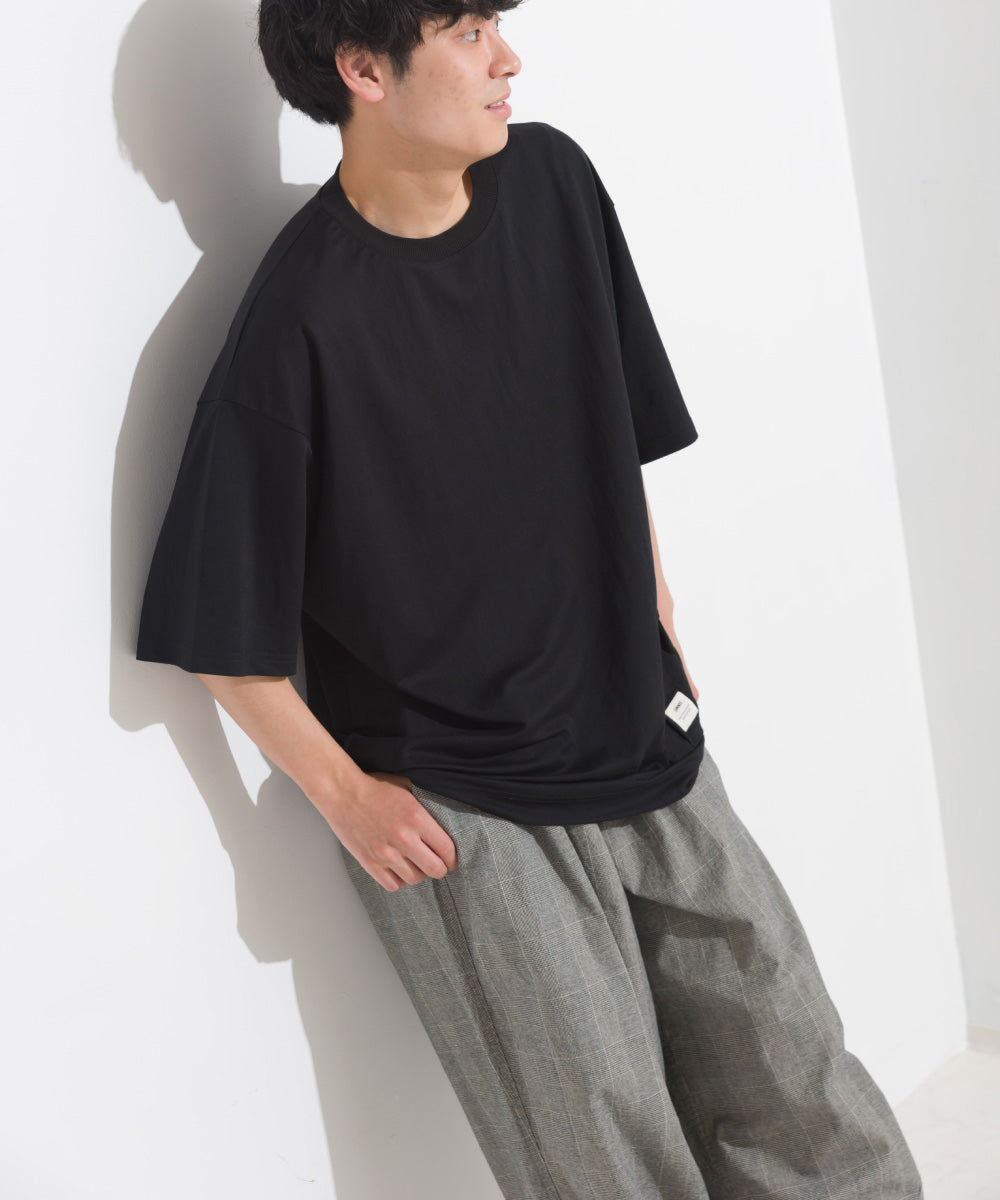 【OMNES】メンズ 接触冷感レーヨンナイロンサイドポケットTシャツ【7122-5280】