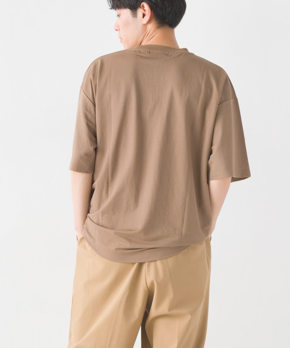【OMNES】メンズ 接触冷感レーヨンナイロンサイドポケットTシャツ【7122-5280】