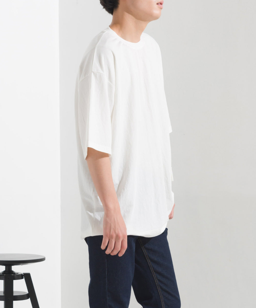 【OMNES】メンズ 接触冷感レーヨンナイロンサイドポケットTシャツ【7122-5280】