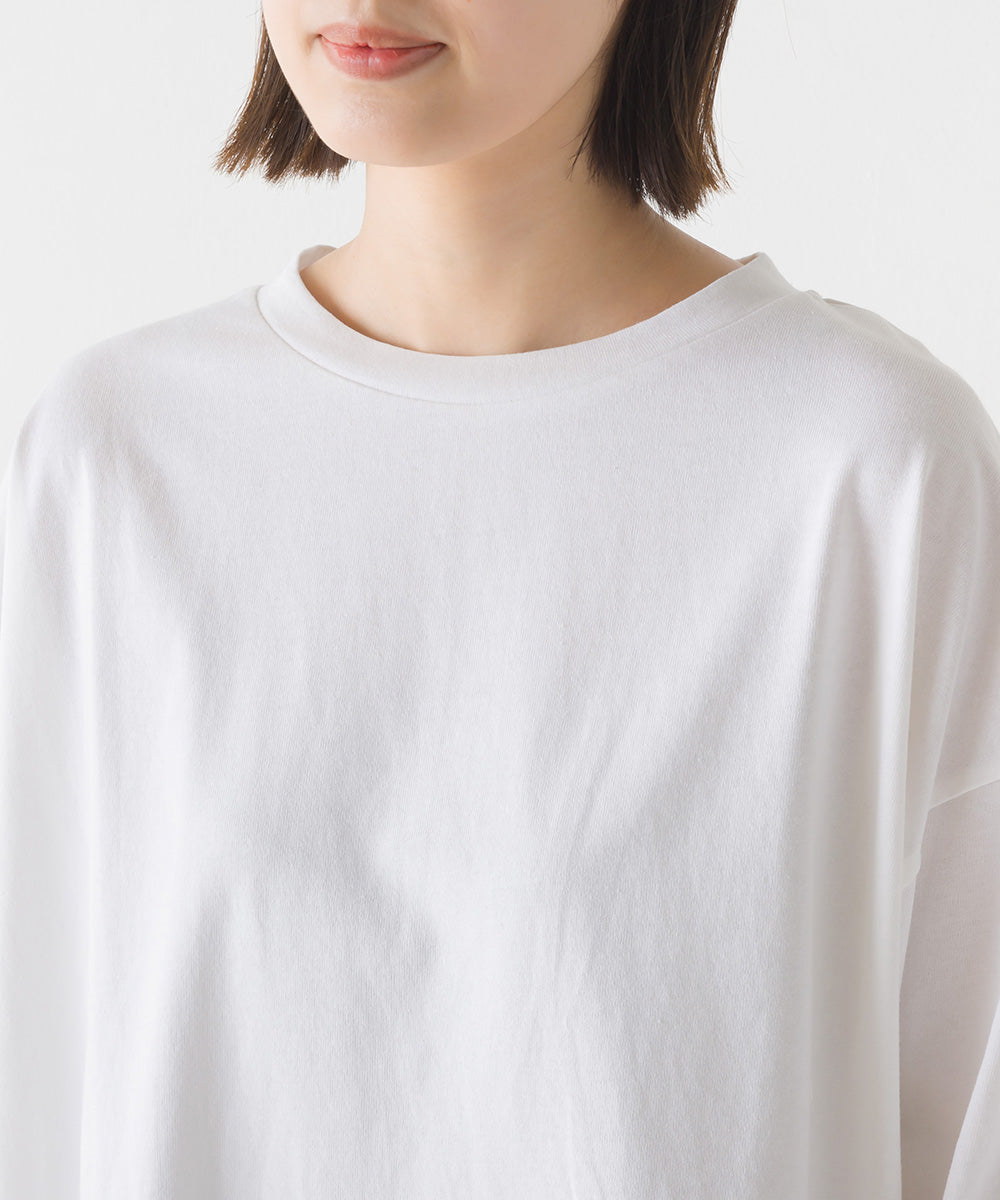 【OMNES】超撥水加工 タックボリューム半袖Tシャツ【7122-5300】