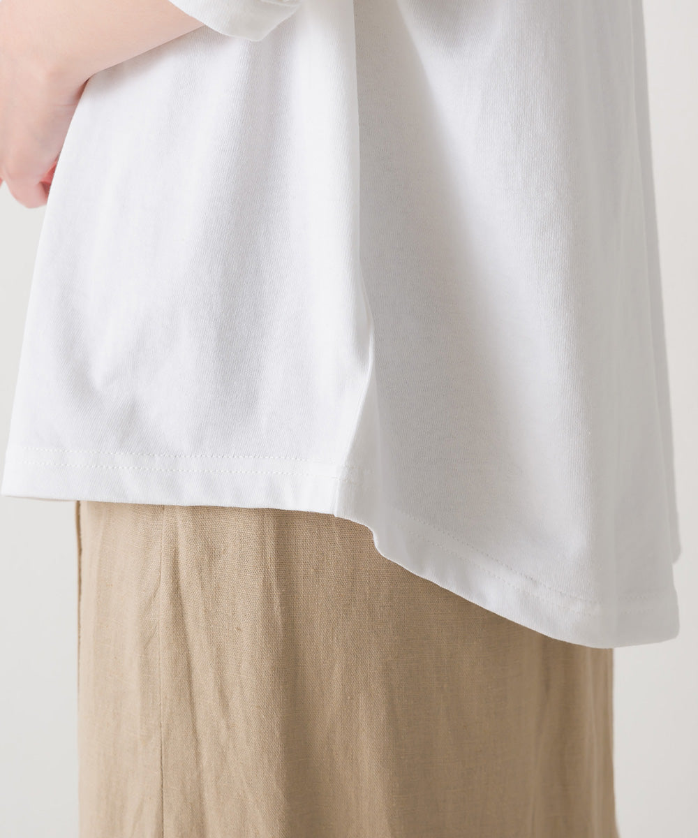 【OMNES】超撥水加工 タックボリューム半袖Tシャツ【7122-5300】