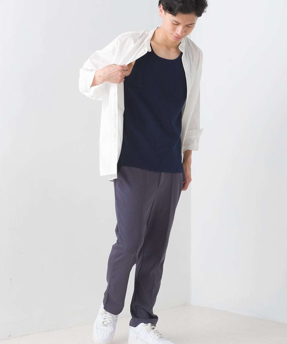 【OMNES】メンズラインキルトあったかタンクトップ【7122-5326】