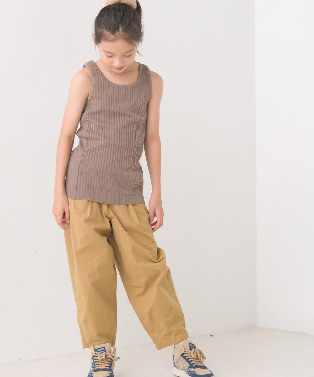 【OMNES】キッズラインキルトあったかタンクトップ【7122-5328】