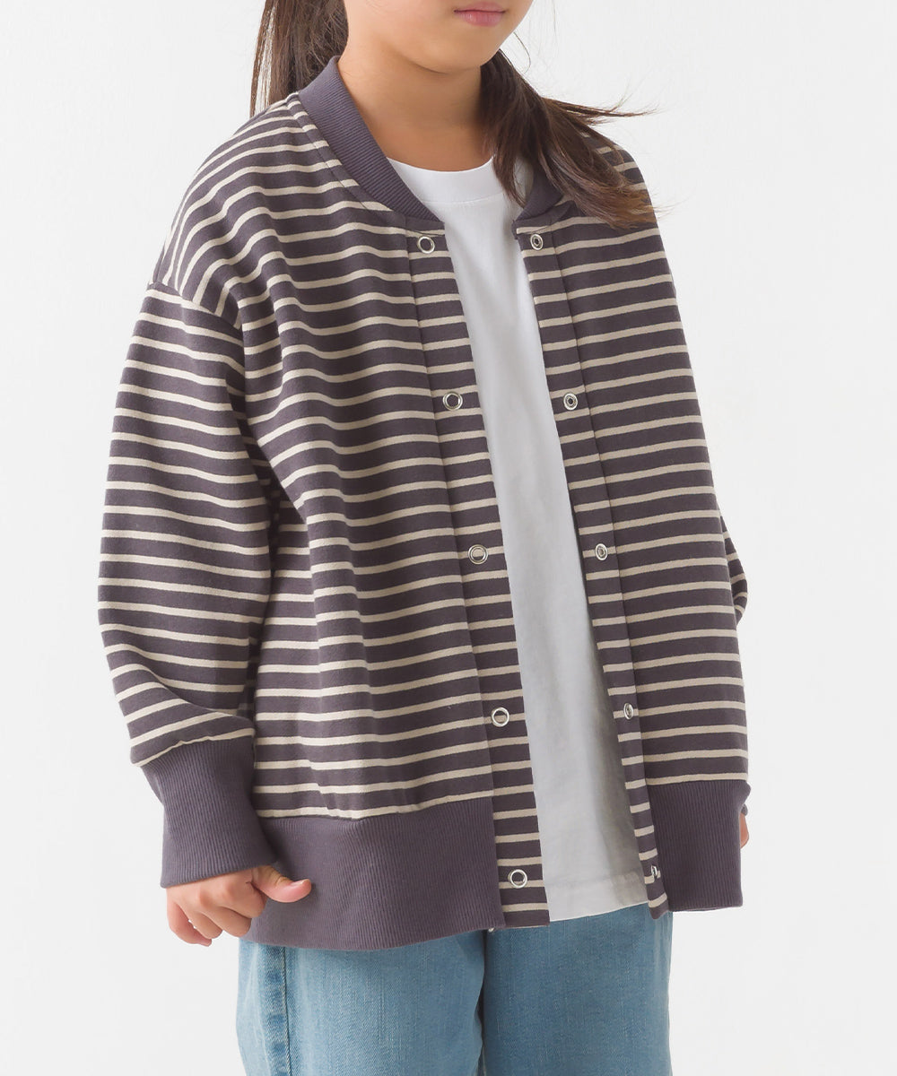 【OMNES】キッズ裏起毛リブ付きブルゾン【7122-7134】