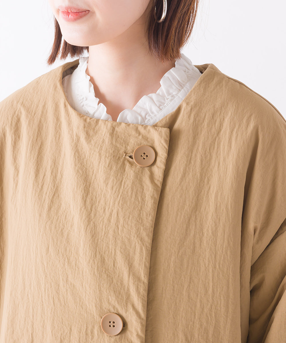 【OMNES】撥水加工ステッチレス2Wayロングコート【7122-7136】