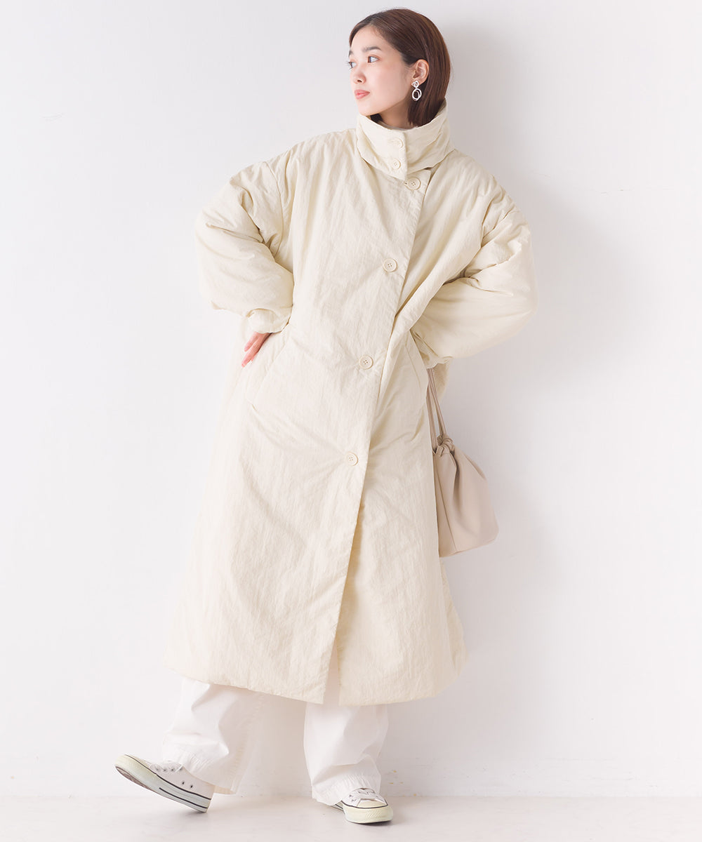 【OMNES】撥水加工ステッチレス2Wayロングコート【7122-7136】