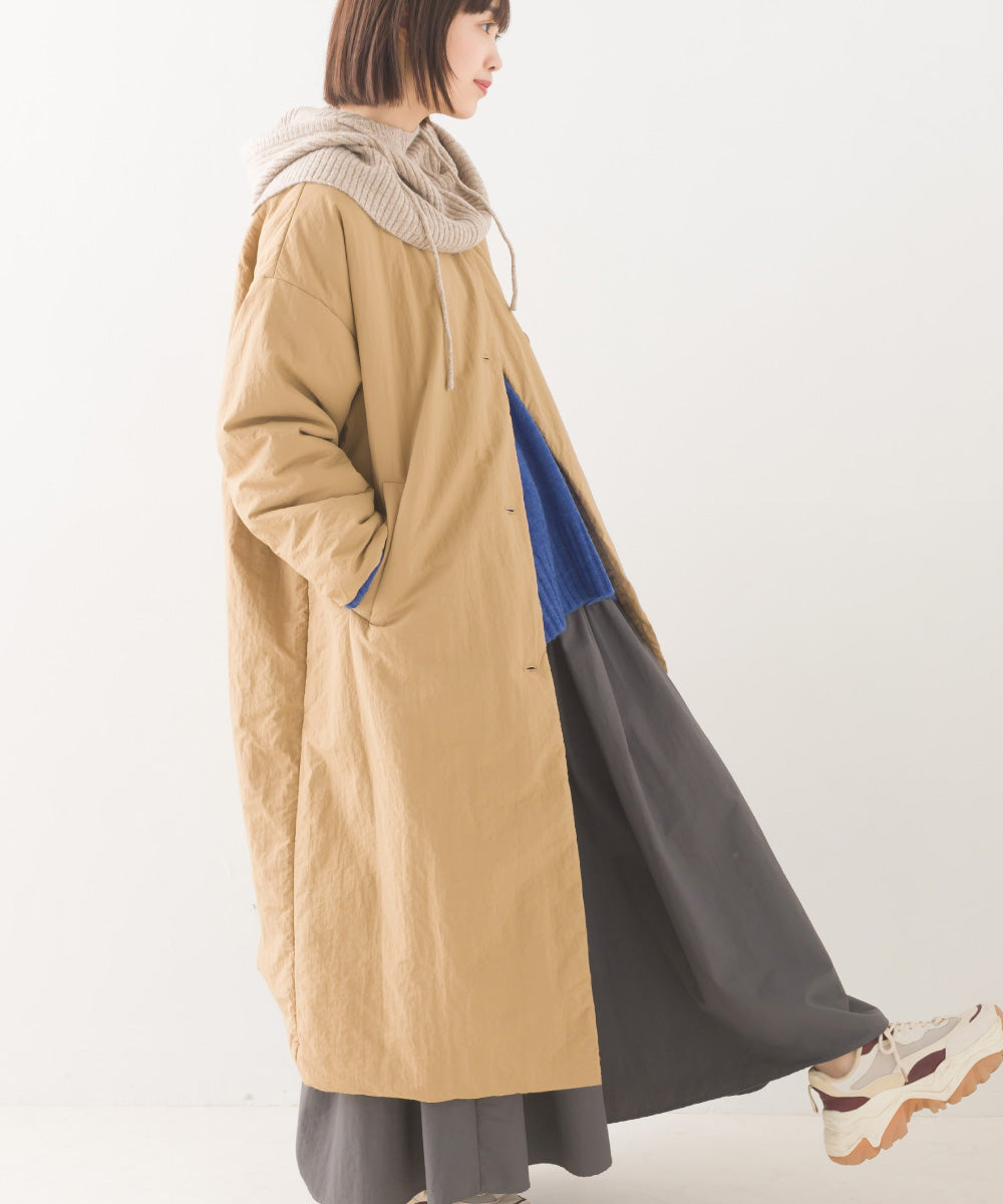 【OMNES】撥水加工ステッチレス2Wayロングコート【7122-7136】