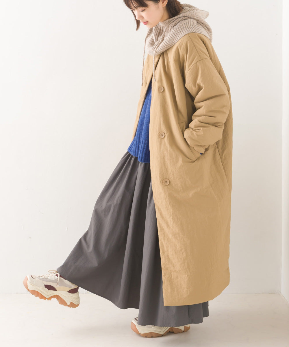 【OMNES】撥水加工ステッチレス2Wayロングコート【7122-7136】