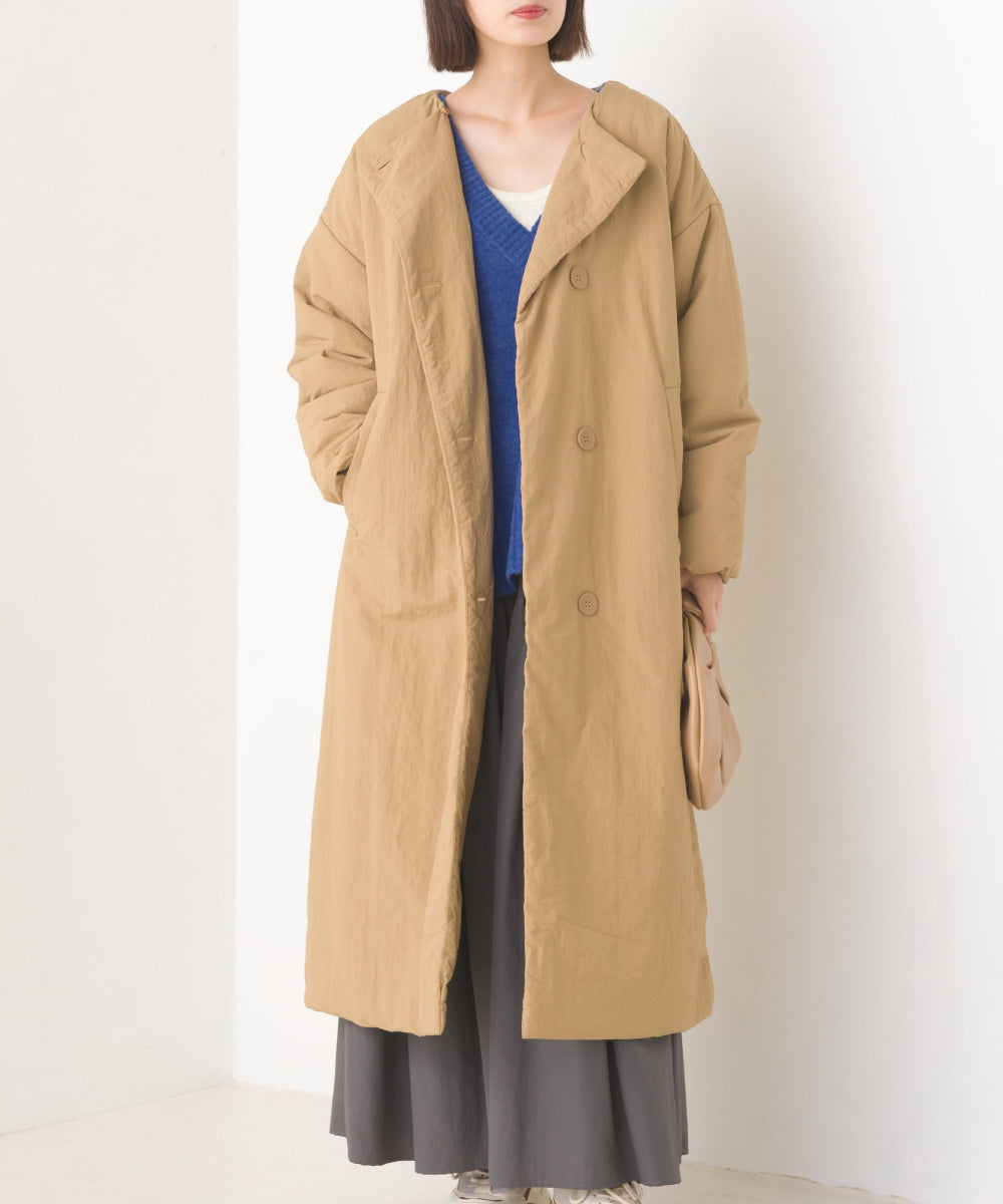 【OMNES】撥水加工ステッチレス2Wayロングコート【7122-7136】