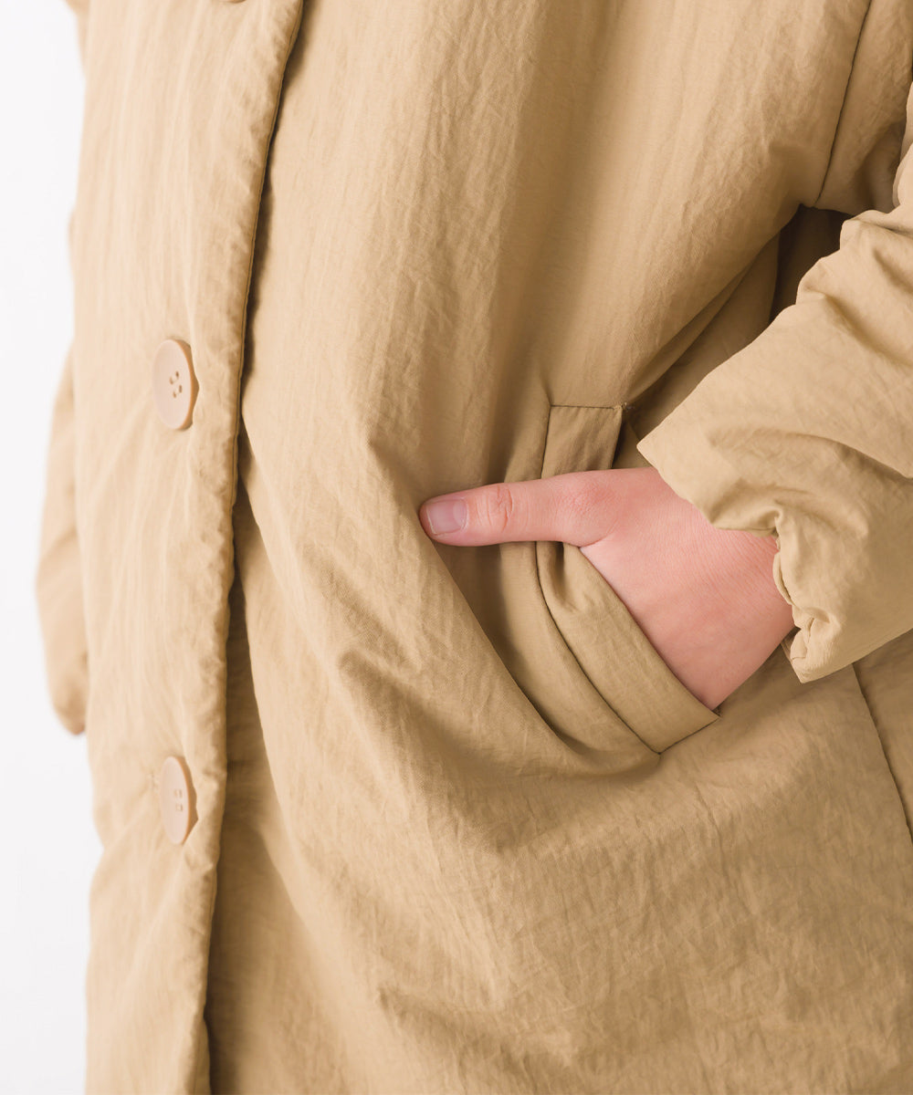 【OMNES】キッズ 撥水加工ステッチレス2Wayロングコート【7122-7137】