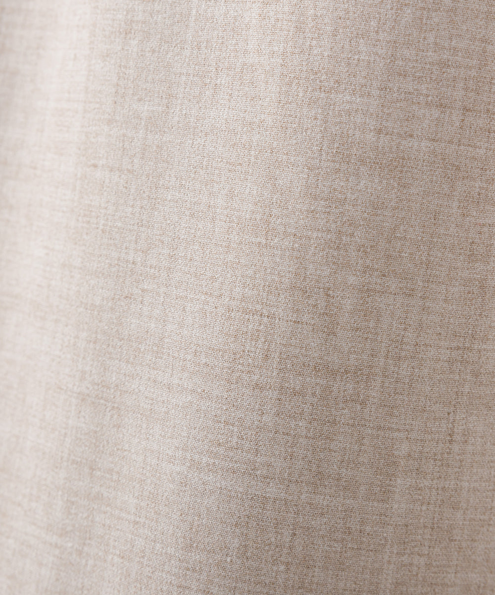 【OMNES】ストレッチ杢Vネックワンピース【7122-9073】