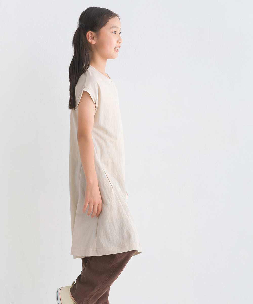 【OMNES】キッズ 接触冷感レーヨンナイロンAラインワンピース【7122-9075】
