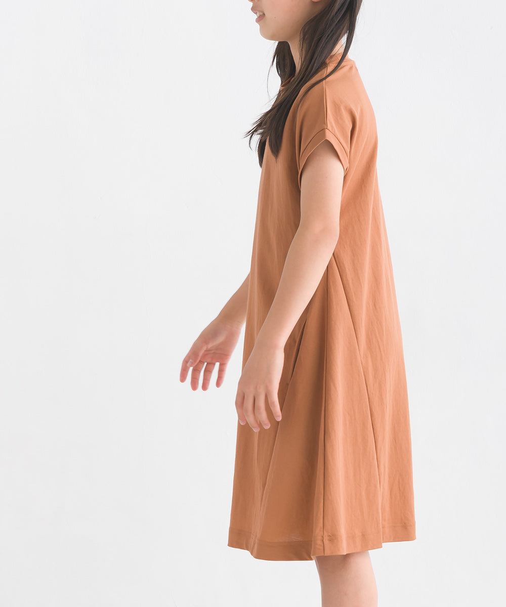 【OMNES】キッズ 接触冷感レーヨンナイロンAラインワンピース【7122-9075】