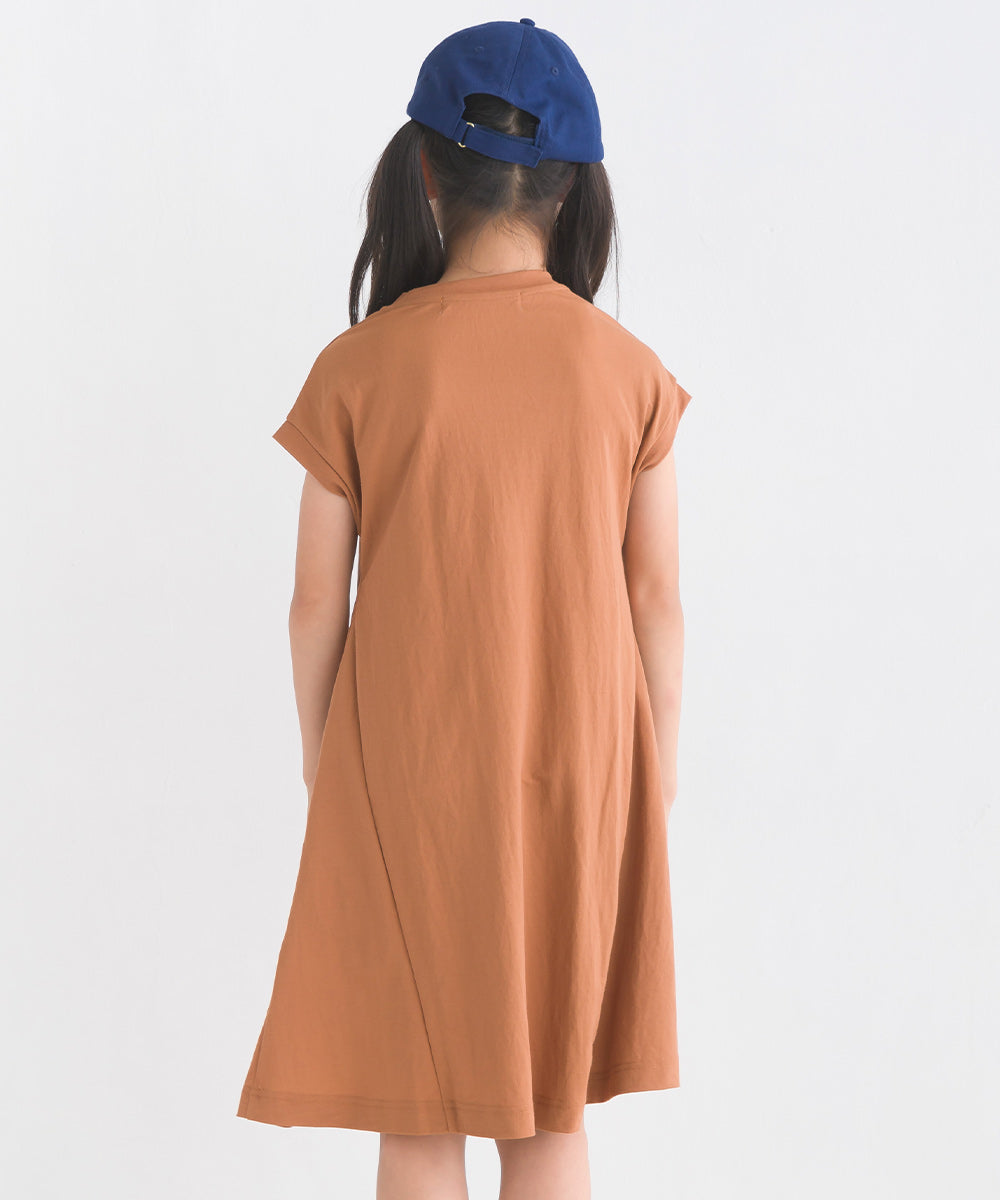 【OMNES】キッズ 接触冷感レーヨンナイロンAラインワンピース【7122-9075】