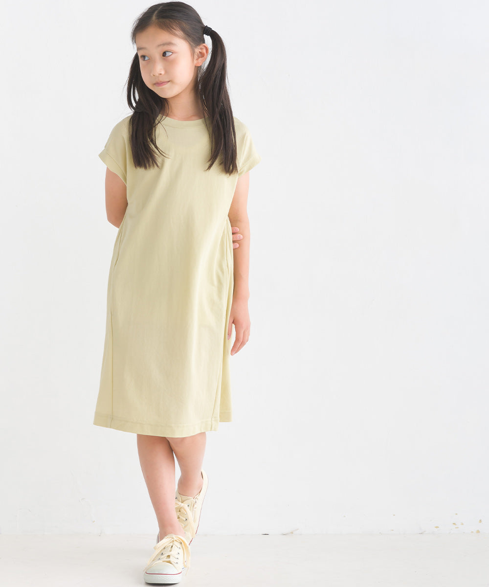 【OMNES】キッズ 接触冷感レーヨンナイロンAラインワンピース【7122-9075】