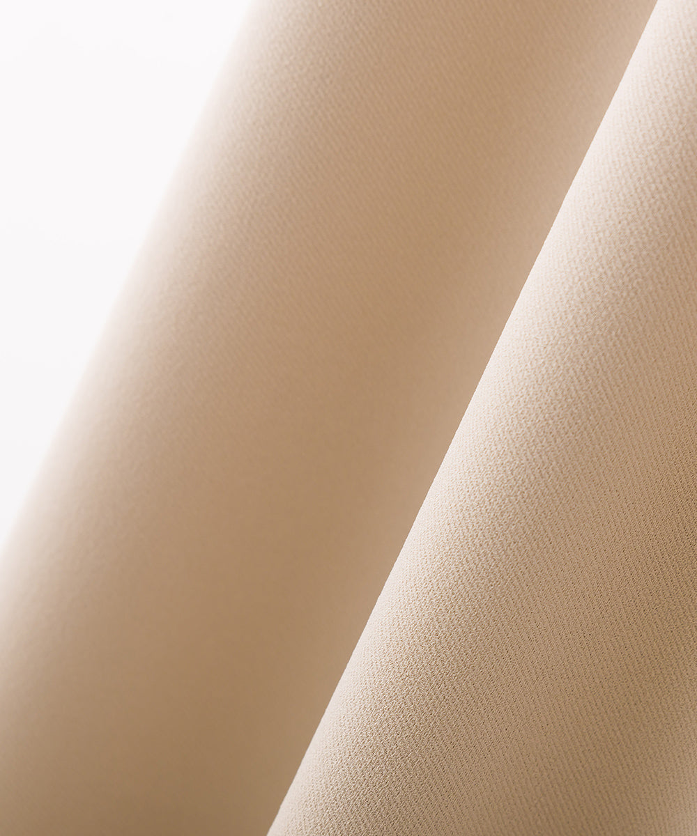 【OMNES】梨地ストレッチツイルフレンチスリーブワンピース【7122-9086】