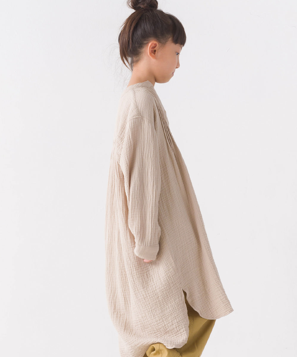 【OMNES】キッズ ダブルガーゼピンタックワンピース【7122-9089】