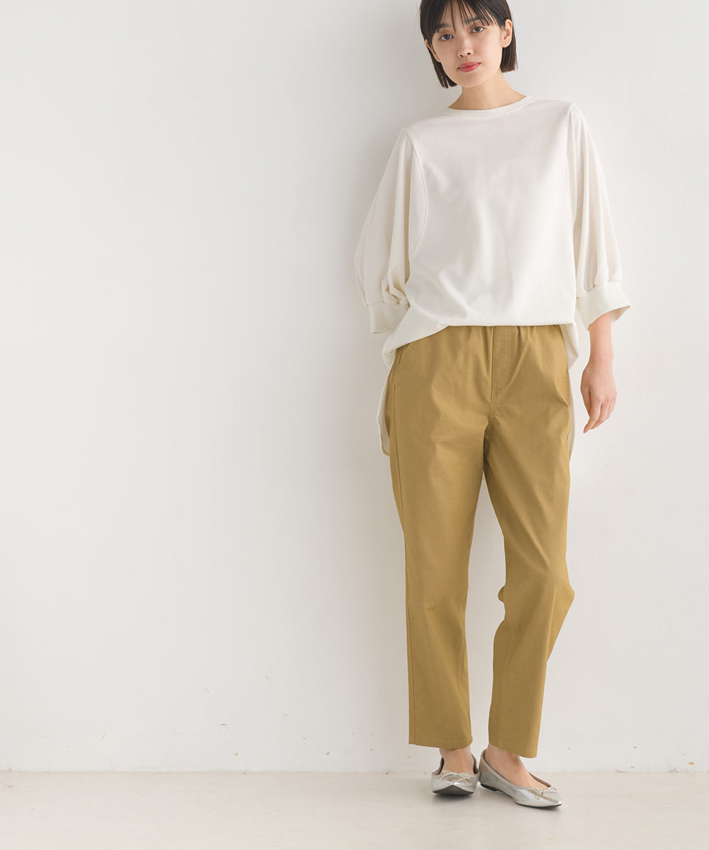 【OMNES】アムンゼン(梨地) バックヘンリーネックプルオーバー6分袖【7123-5391】