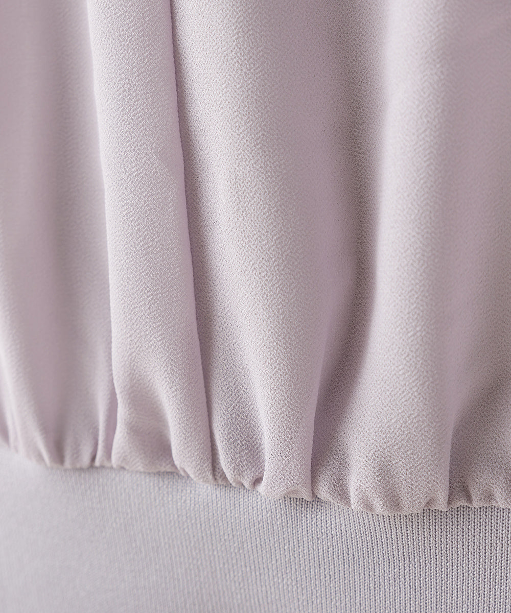 【OMNES】シアードルマン レイヤード5分袖プルオーバー【7123-5400】