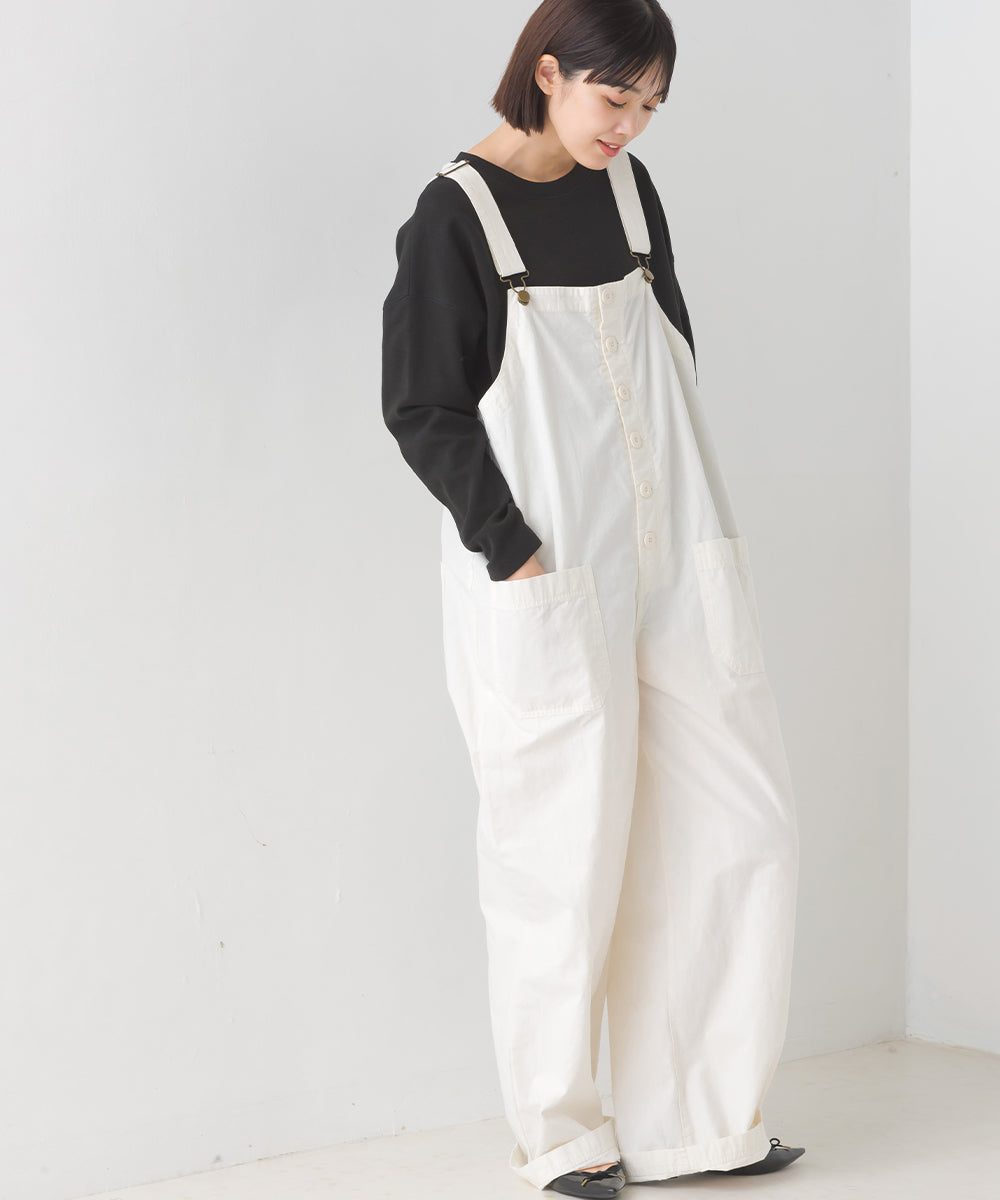 【OMNES】リップルダブルフェイス 裾ラウンド長袖Tシャツ【7123-5405】