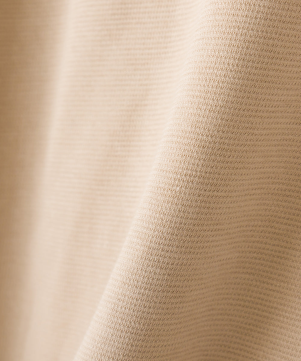 【OMNES】リップルダブルフェイス 長袖Tシャツ【7123-5406】