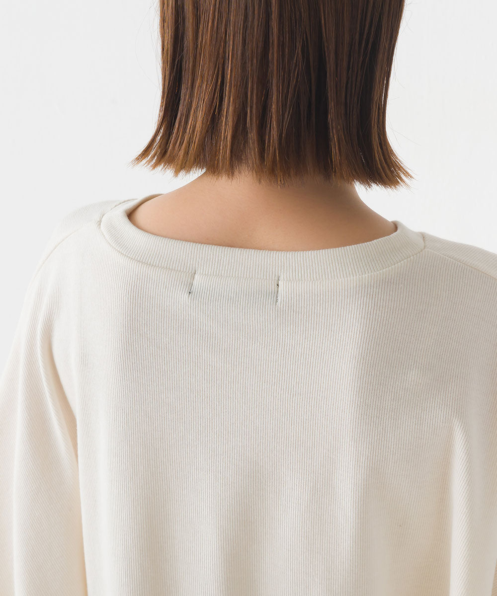 【OMNES】リブワイドシルエット長袖プルオーバー【7123-5409】