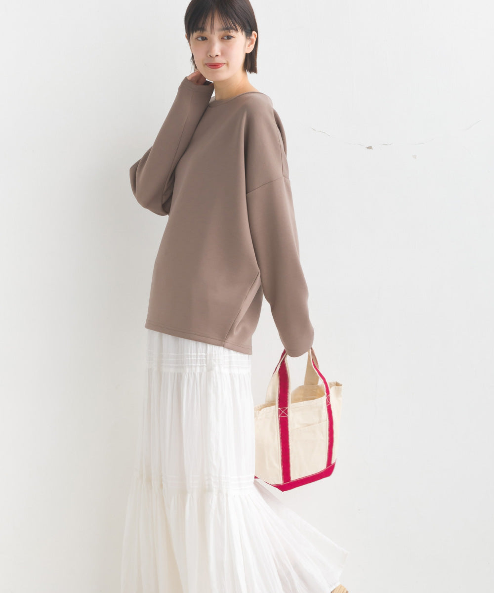 【OMNES】ダンボールニットコクーンシルエット長袖プルオーバー【7123-5424】