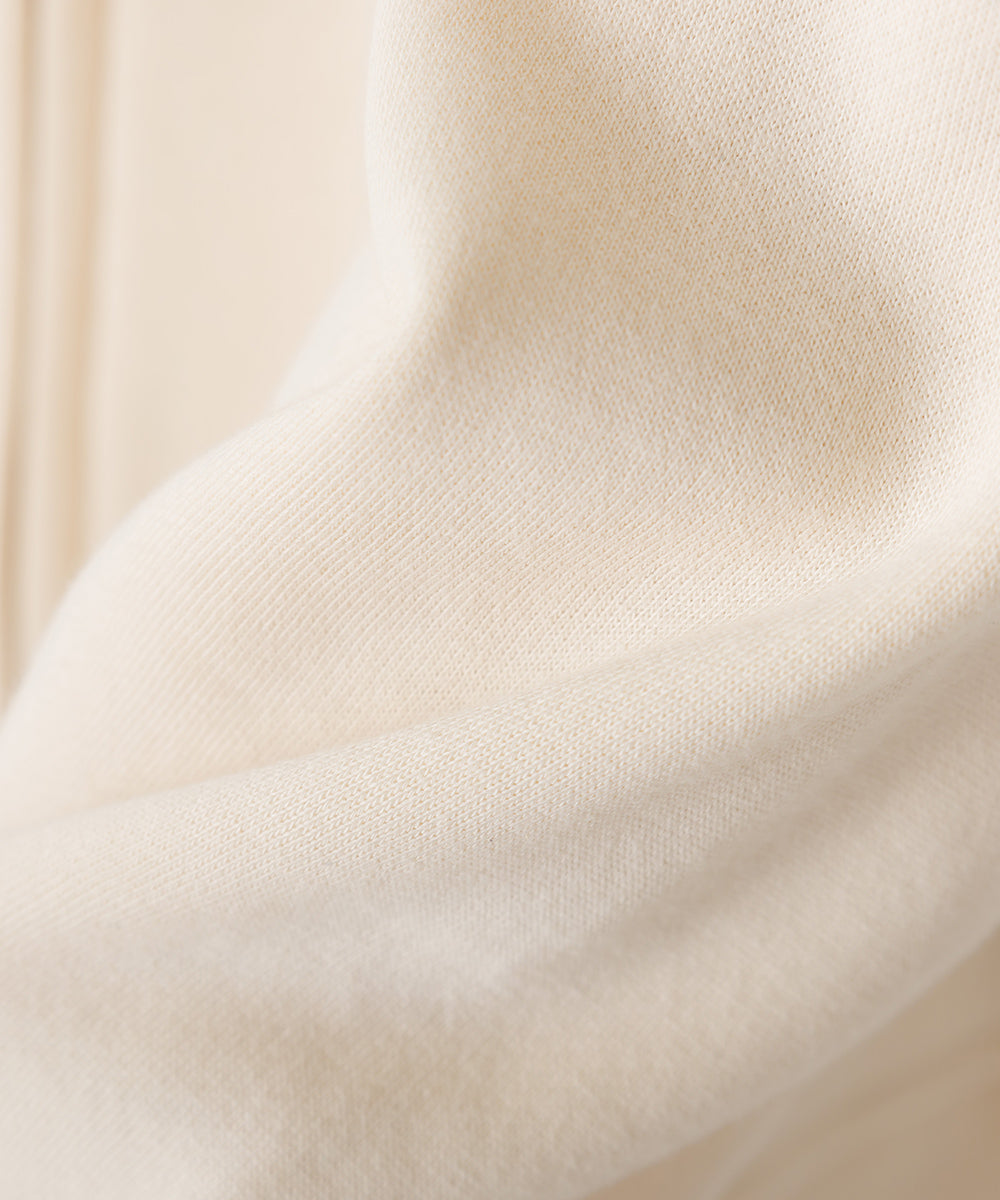 【OMNES】裏起毛スウェット ワイドシルエット 長袖ジップパーカー【7123-5451】