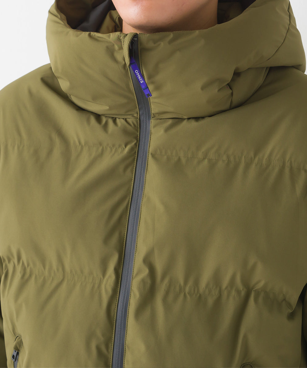 【OMNES】メンズ撥水加工シームレスファイバーダウンブルゾン【7123-7197】