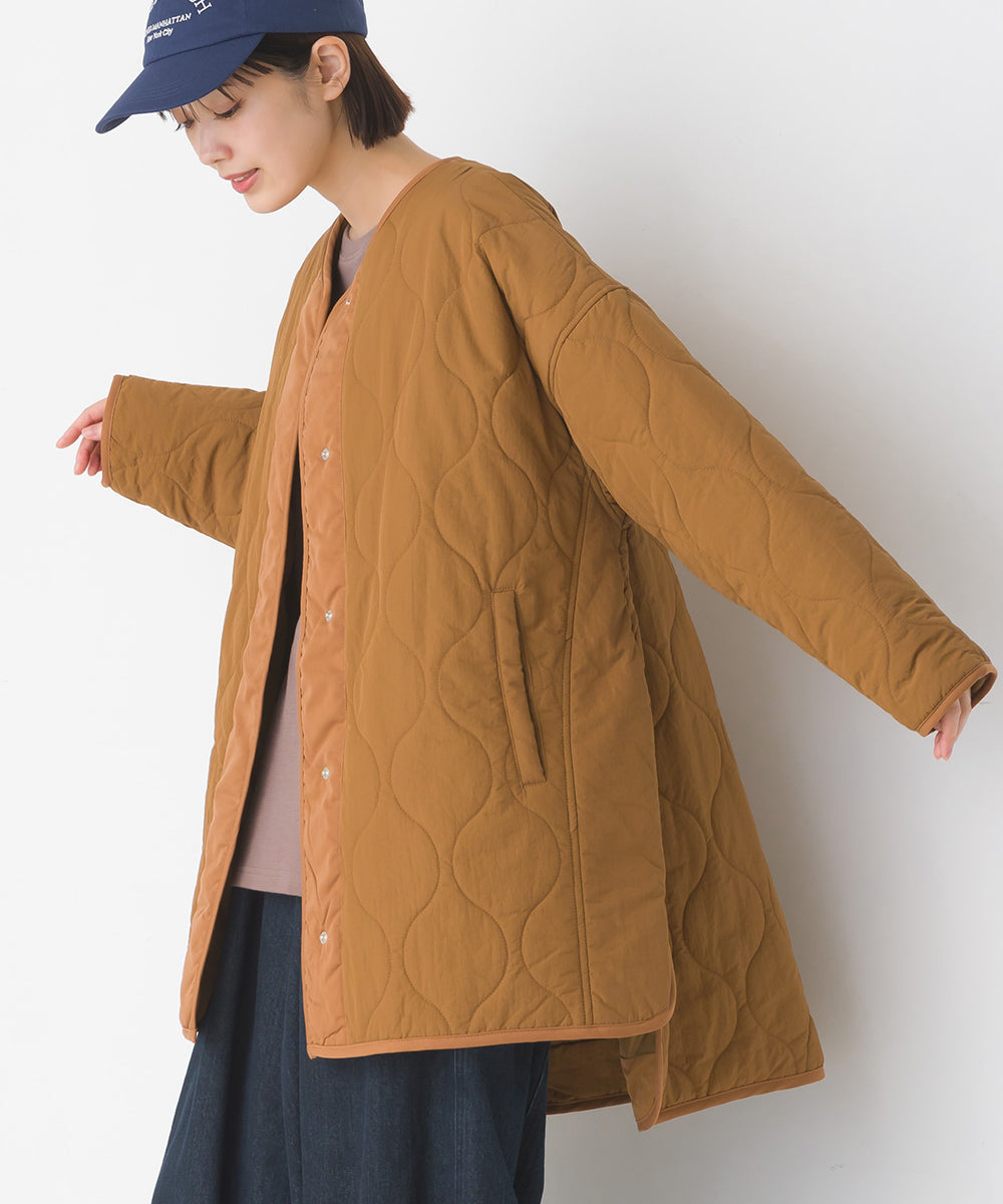 【OMNES】オニオン キルトノーカラーブルゾン【7123-7201】
