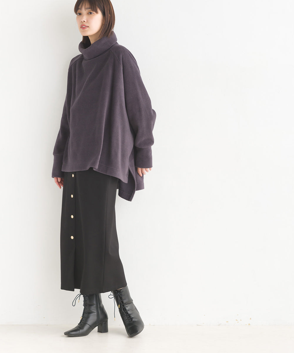 【OMNES】ふわふわフリースワイドシルエットタートル長袖【7124-5527】