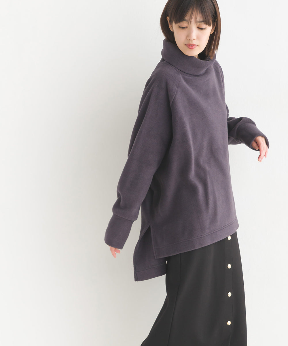 【OMNES】ふわふわフリースワイドシルエットタートル長袖【7124-5527】