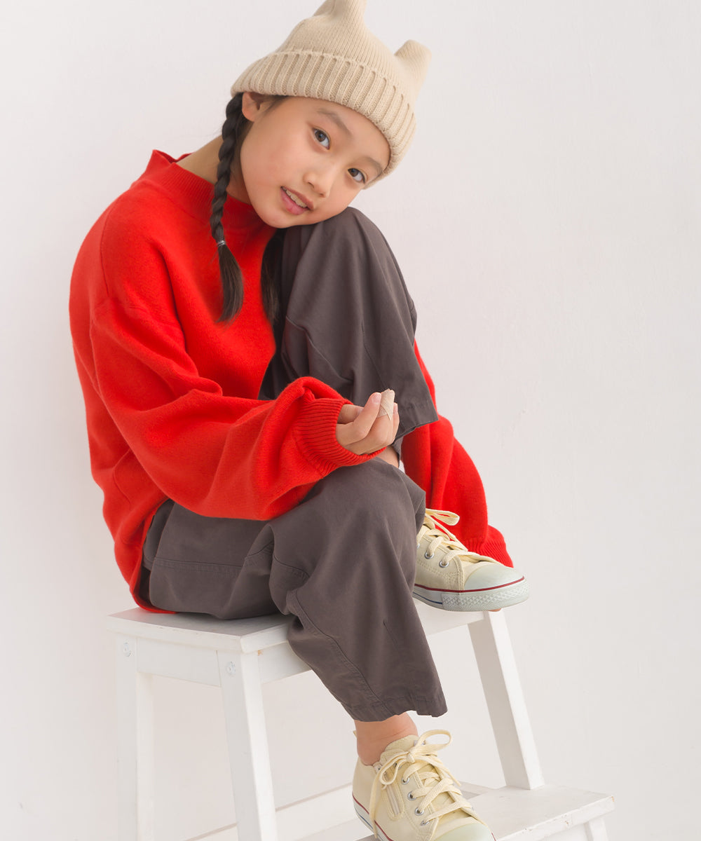 【OMNES】キッズスウェットライクニットプルオーバー【7124-6133】