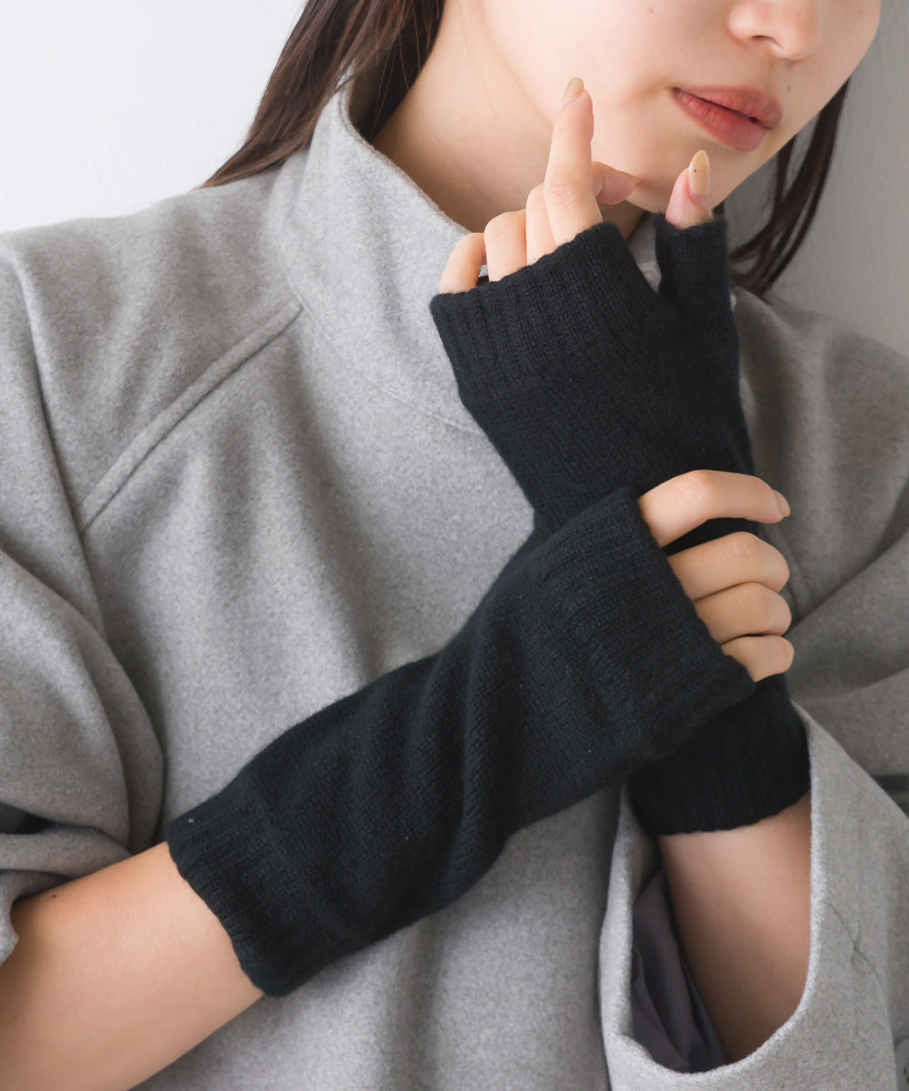 リストウォーマー ジョンストンズ カシミア フィンガーレス Johnstons