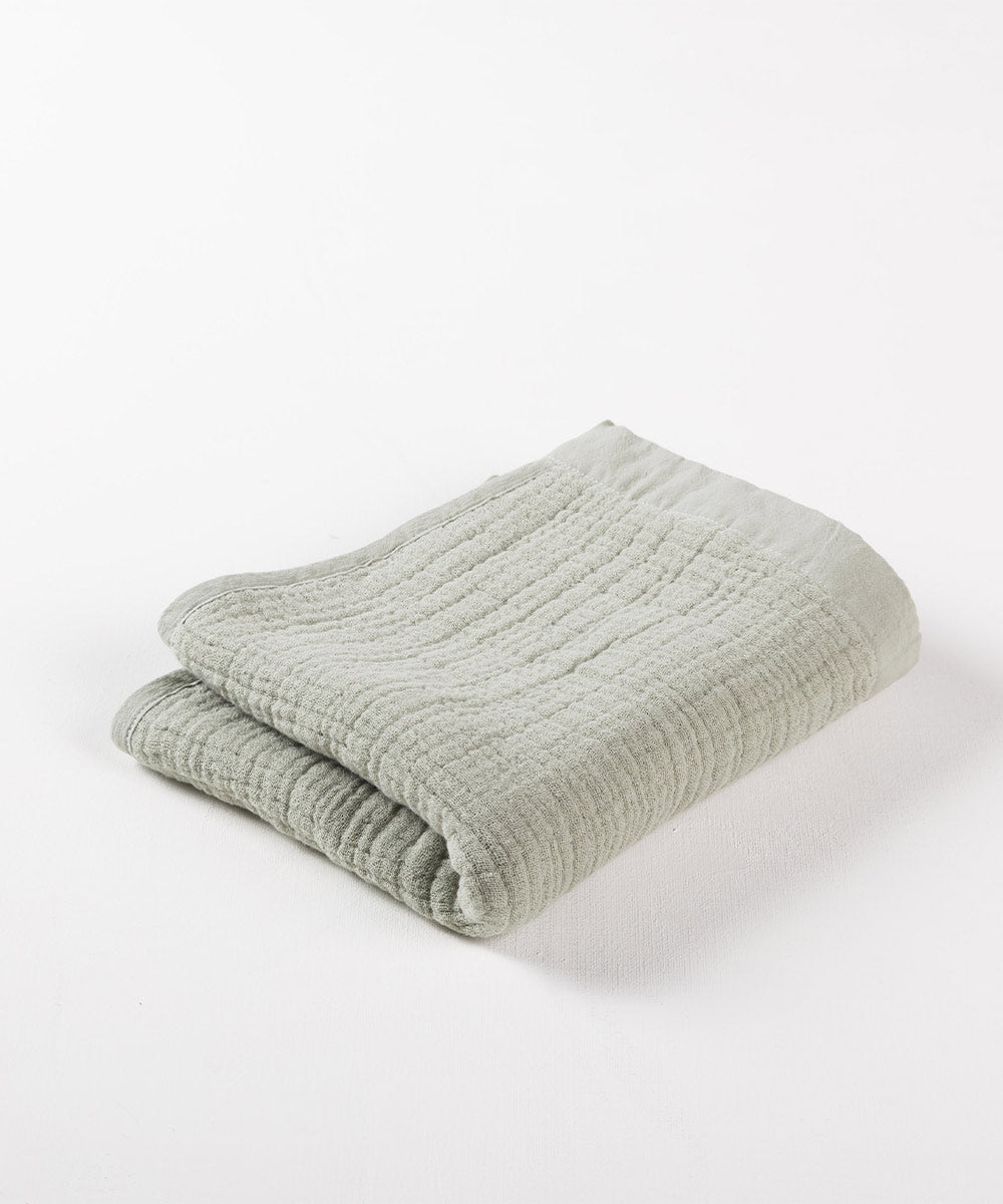 【arbol】エコテックス認証 ピュアコットン11重ガーゼ フェイスタオル 35×90cm【1122-0054】