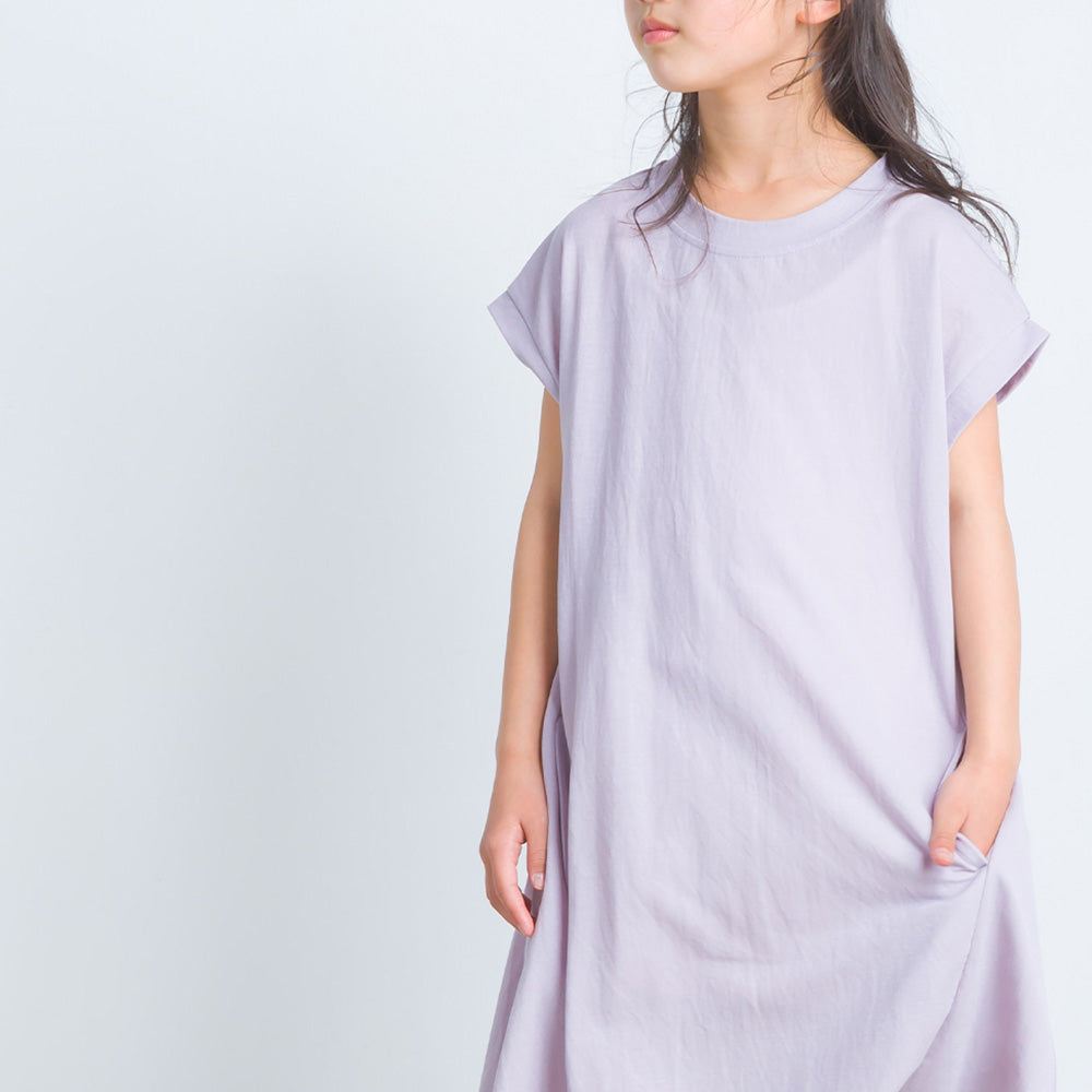 【OMNES】キッズ 接触冷感レーヨンナイロンAラインワンピース【7122-9075】