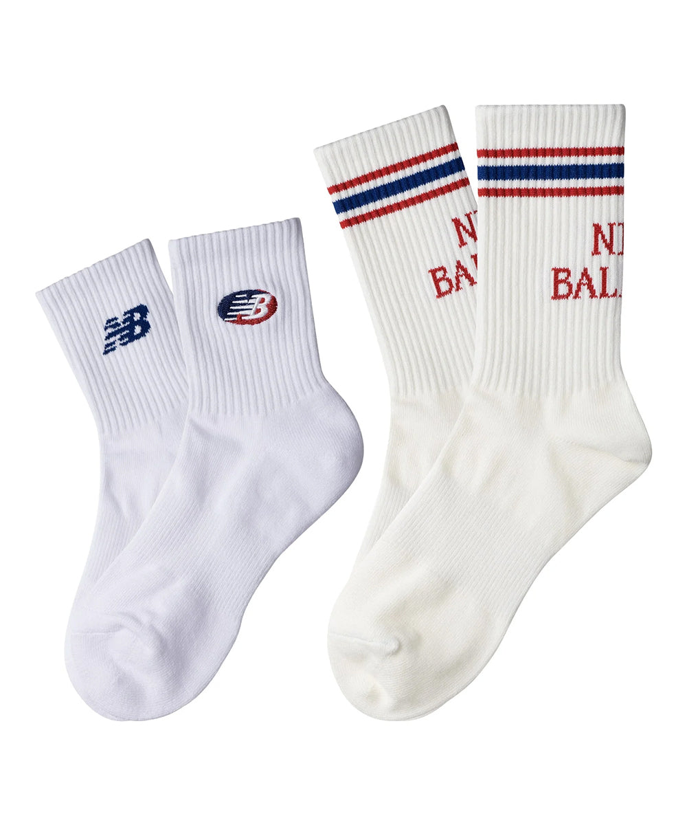 【New Balance】ニューバランス NB アンクル アンド ミドル2Pソックス LAS32462【7301-23010】