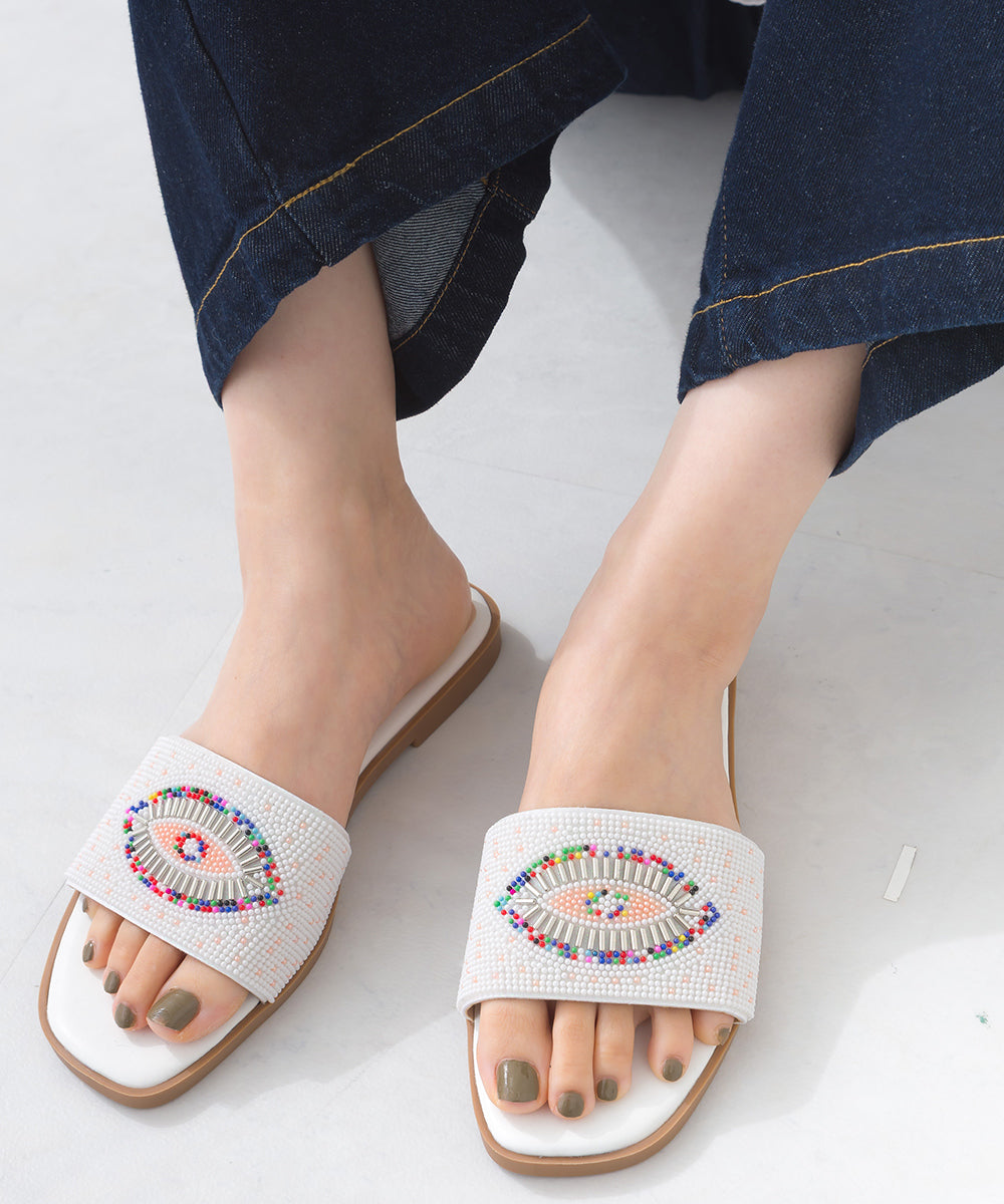 【JOLICOINSport】ビーズ刺繍リゾートサンダル JS-4 ジョリコアンスポーツ【252W203JOS004】