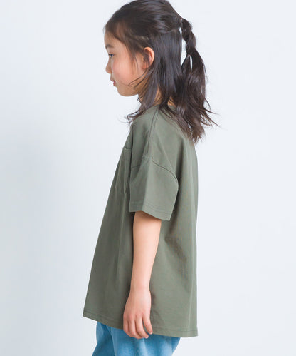 【OMNES】キッズ 製品洗いコットンビッグ半袖Tシャツ【1520-5002】