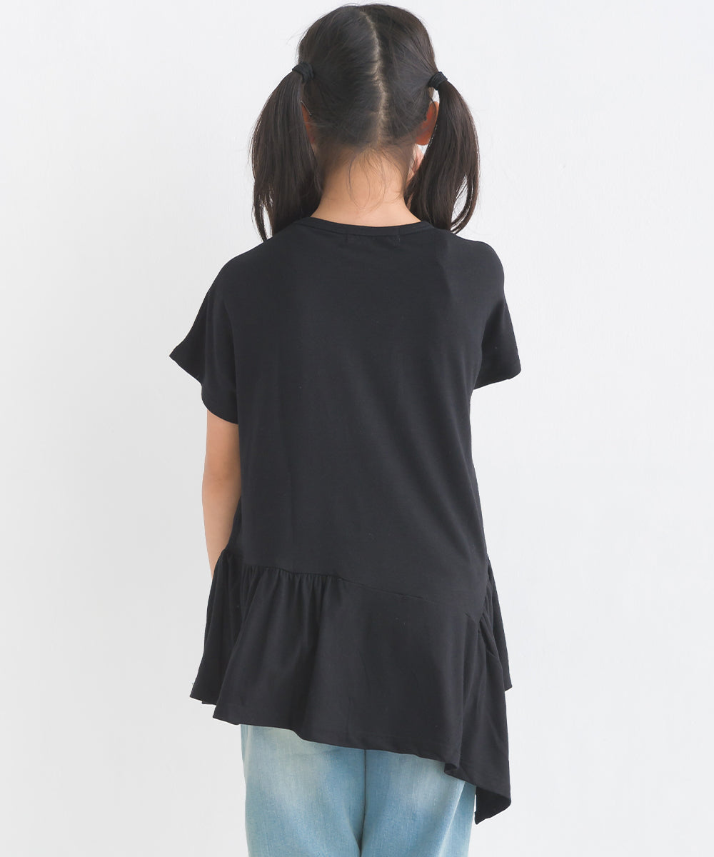 【hbD】【OMNES】キッズ 2デザインプルオーバー半袖Tシャツ【1522-5243】