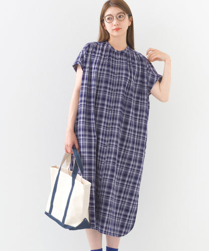 【OMNES】ダブルガーゼフレンチスリーブロングシャツ【1524-4201】